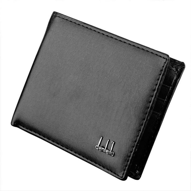 Men PU Leather Wallet Credit/ID Cards Holder Money Pockets Purse Bag Gift 